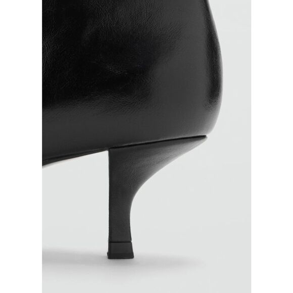 Mango MNG Pointed Toe Kitten Heel Ankle Boots Black Women Size 39/8.5 NWT - Picture 7 of 8
